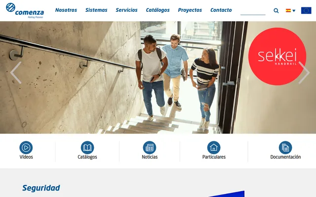 Screenshot of the Comenza