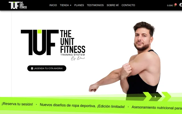 Screenshot of the The Unit Fitness